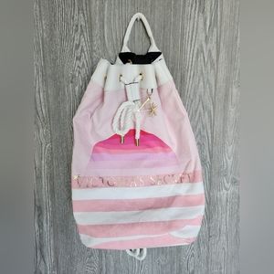 Victoria's Secret drawstring backpack beach bag
